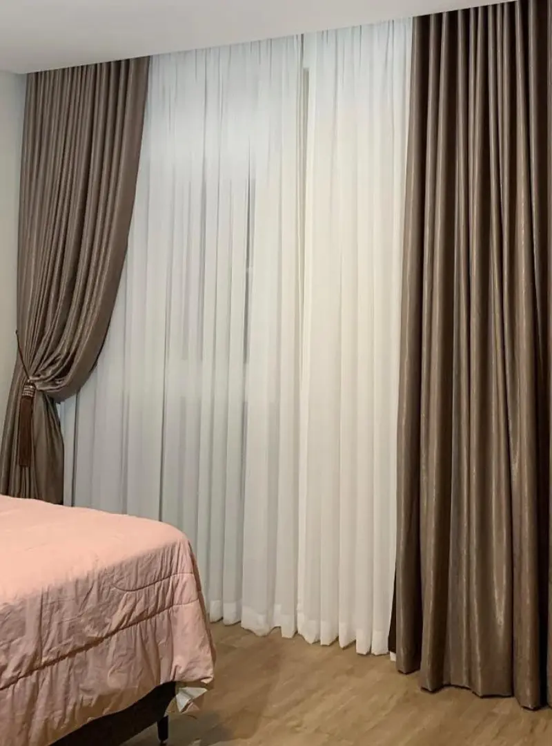 Cortina Franzida sob medida — Artmari Decor litoral SC